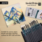 BRUSTRO Artists’ VerdeStroke Brush Set of 12 with free Brush Roll | Natural Hog Bristles, Birchwood Handles| Ideal for Acrylic, Oil Painting & Charcoal Blending on Paper, Canvas, Boards