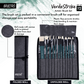 BRUSTRO Artists’ VerdeStroke Brush Set of 12 with free Brush Roll | Natural Hog Bristles, Birchwood Handles| Ideal for Acrylic, Oil Painting & Charcoal Blending on Paper, Canvas, Boards