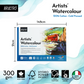 Brustro Artists' Watercolour 100% Cotton 300gsm Cold Pressed Pad, 12 Sheets, Size- A5