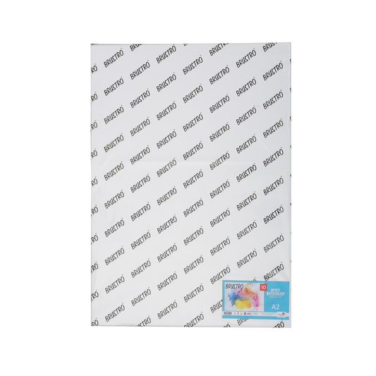 Brustro Artists’ Watercolour paper 25% cotton CP 300 Gsm A2 (10 Sheets)