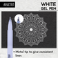 BRUSTRO White Gel Pen Pack of 12. (1MM tip) | Ideal for Students and Adults, Drawing, Mandala Arts, Students, Office Use, Writing, Pen Set