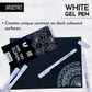 BRUSTRO White Gel Pen Pack of 12. (1MM tip) | Ideal for Students and Adults, Drawing, Mandala Arts, Students, Office Use, Writing, Pen Set