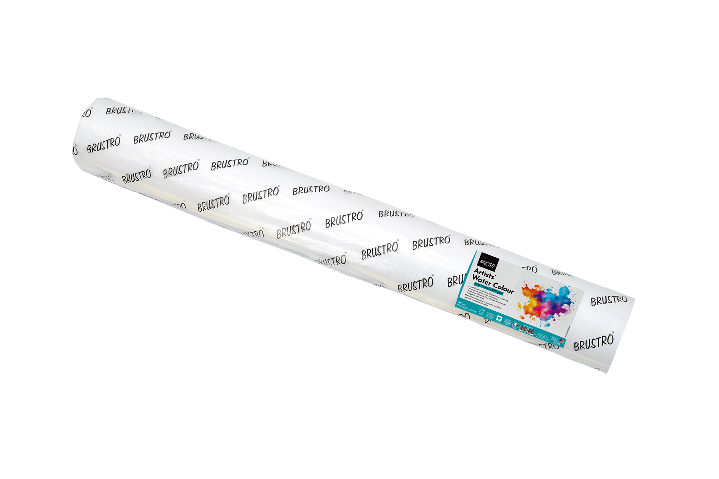 Brustro Artists' Watercolour 25% Cotton Paper Roll 300 gsm Cold Pressed Size 75 cm(30") x 10 mtr