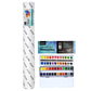 Brustro Artist Watercolour 25%Cotton Paper ROLL 300GSM Cold Pressed Size 60 inchesx10mtr With FREE Artist Professional Watercolour Half Pan Set of 24 worth Rs.2499.Ideal for Artist Drawing,Painting Dry & Wet