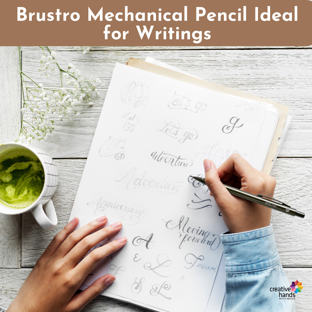 BRUSTRO Mechanical Pencil with Eraser 0.7mm Writing/Sketching/Drawing