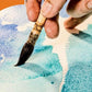 BRUSTRO Artist's Watercolour Paper | 300 GSM, A3, 25% Cotton, Cold Pressed | Pack of 5+1 Sheets | Ideal for Professional Painting, Acrylic, gouache. Dry & Wet, Fine Art students.