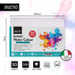 BRUSTRO Artists Watercolour Paper | 300 GSM, A4, 25% Cotton, Cold Pressed | Pack of 12 Sheets