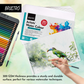 BRUSTRO Artists Watercolour Paper | 300 GSM, A4, 25% Cotton, Cold Pressed | Pack of 12 Sheets