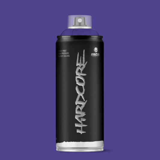 MTN Hardcore High Pressure Spray Paints |DIY, Quick Drying with gloss finish for most surfaces like Porous, Non-porous, Metal, Wood, and Walls - 400ml Blue Violet