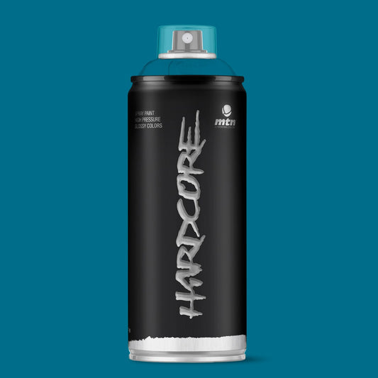 MTN Hardcore High Pressure Spray Paints |DIY, Quick Drying with gloss finish for most surfaces like Porous, Non-porous, Metal, Wood, and Walls - 400ml Planet Blue