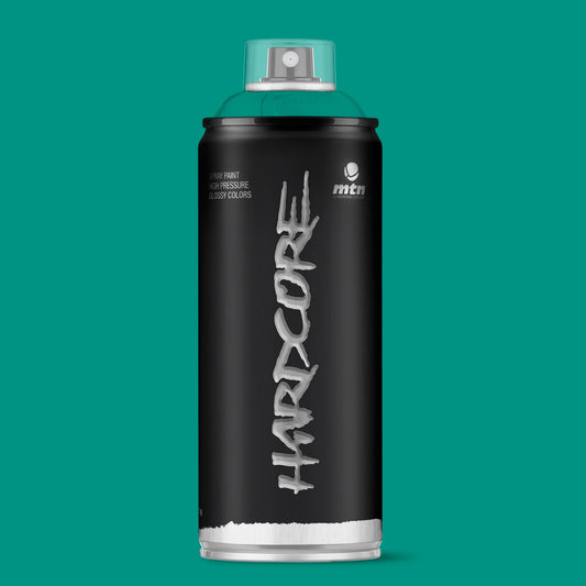 MTN Hardcore High Pressure Spray Paints |DIY, Quick Drying with gloss finish for most surfaces like Porous, Non-porous, Metal, Wood, and Walls - 400ml Surgical Green