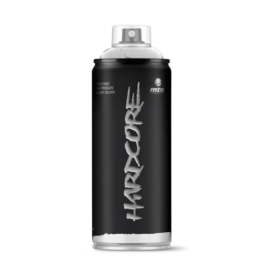 MTN Hardcore High Pressure Spray Paints |DIY, Quick Drying with gloss finish for most surfaces like Porous, Non-porous, Metal, Wood, and Walls - 400ml Silver Chrome