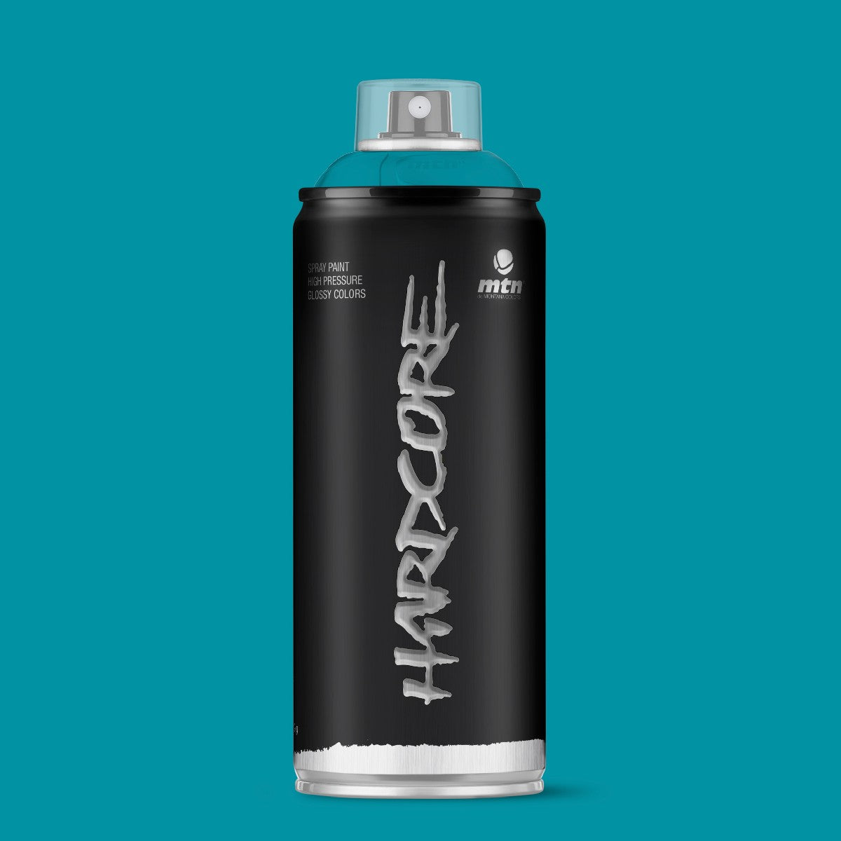 MTN Hardcore High Pressure Spray Paints |DIY, Quick Drying with gloss finish for most surfaces like Porous, Non-porous, Metal, Wood, and Walls - 400ml Glacier Blue