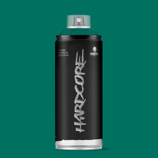 MTN Hardcore High Pressure Spray Paints |DIY, Quick Drying with gloss finish for most surfaces like Porous, Non-porous, Metal, Wood, and Walls - 400ml Dark Green