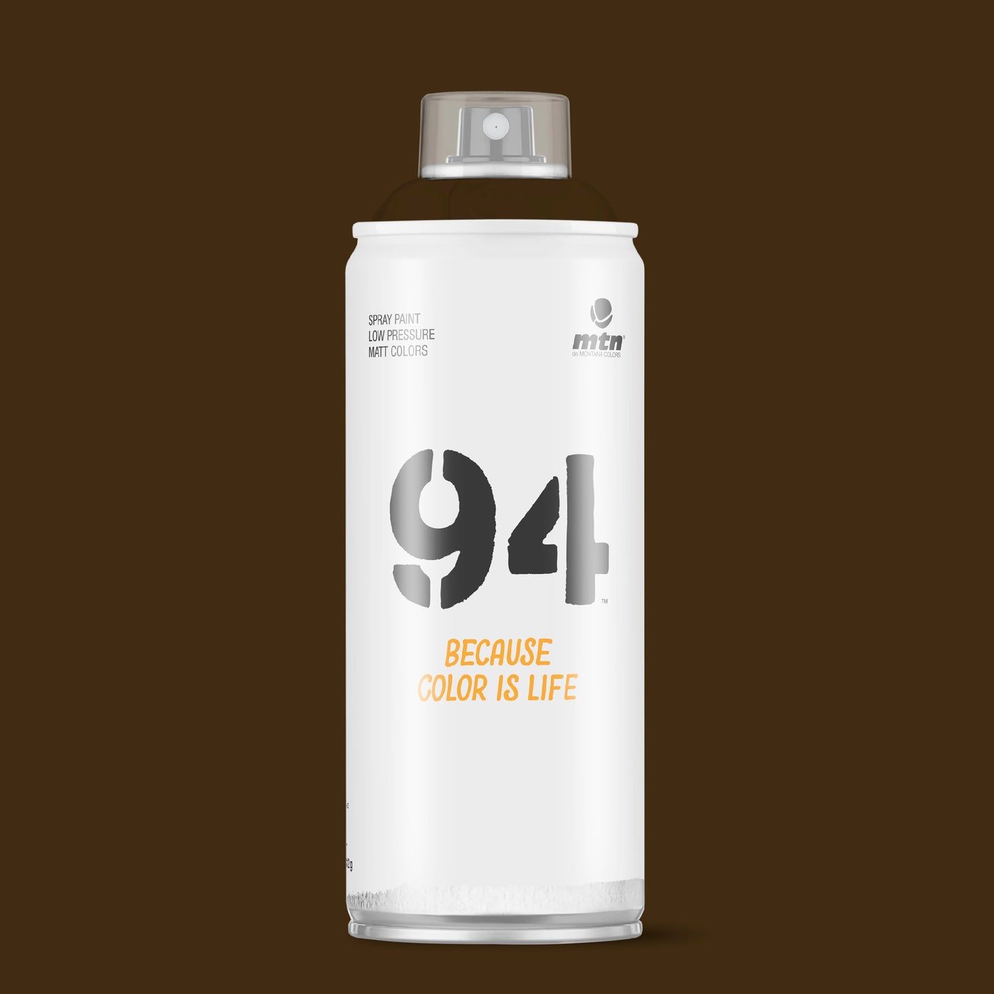MTN 94 Low Pressure Spray Paints | DIY, Quick Drying, Matt finish, Porous, Non-porous, Metal, Wood, and Walls - 400ml - Gondola Brown Shade