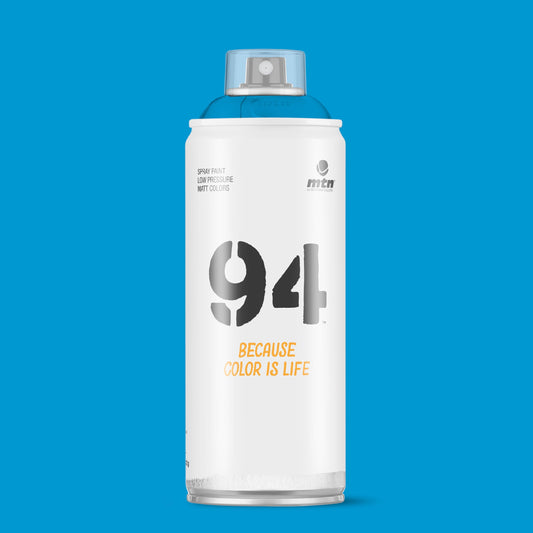 MTN 94 Low Pressure Spray Paints | DIY, Quick Drying, Matt finish, Porous, Non-porous, Metal, Wood, and Walls - 400ml - Freedom Blue Shade