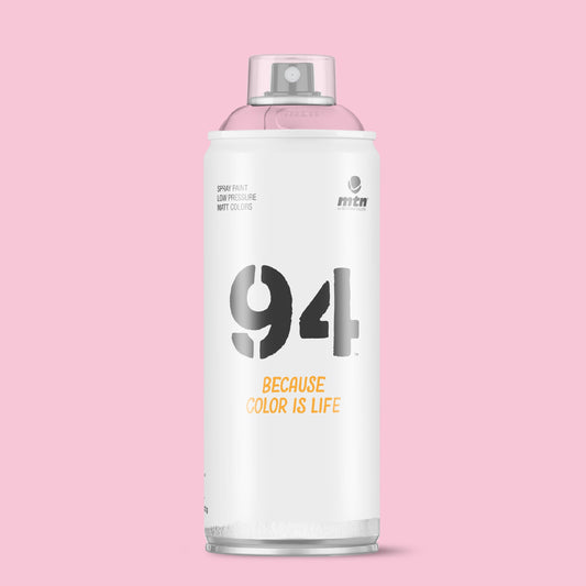 MTN 94 Low Pressure Spray Paints | DIY, Quick Drying, Matt finish, Porous, Non-porous, Metal, Wood, and Walls - 400ml - Tokyo Pink Shade