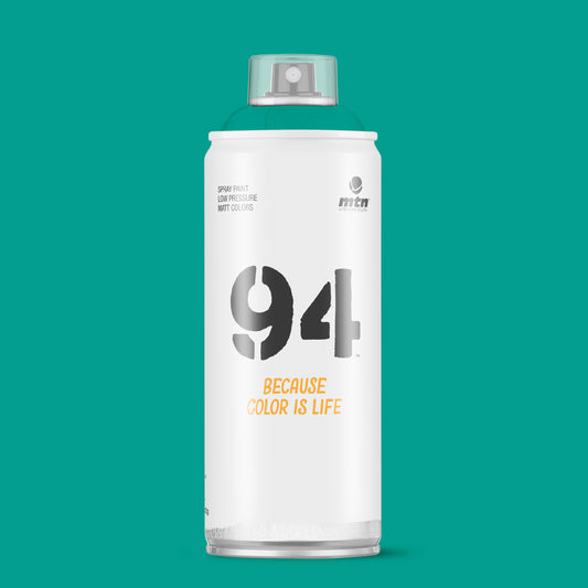 MTN 94 Low Pressure Spray Paints | DIY, Quick Drying, Matt finish, Porous, Non-porous, Metal, Wood, and Walls - 400ml - Emerald Green Shade