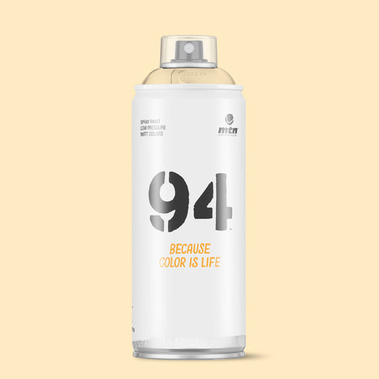 MTN 94 Low Pressure Spray Paints | DIY, Quick Drying, Matt finish, Porous, Non-porous, Metal, Wood, and Walls - 400ml - Sundance Shade