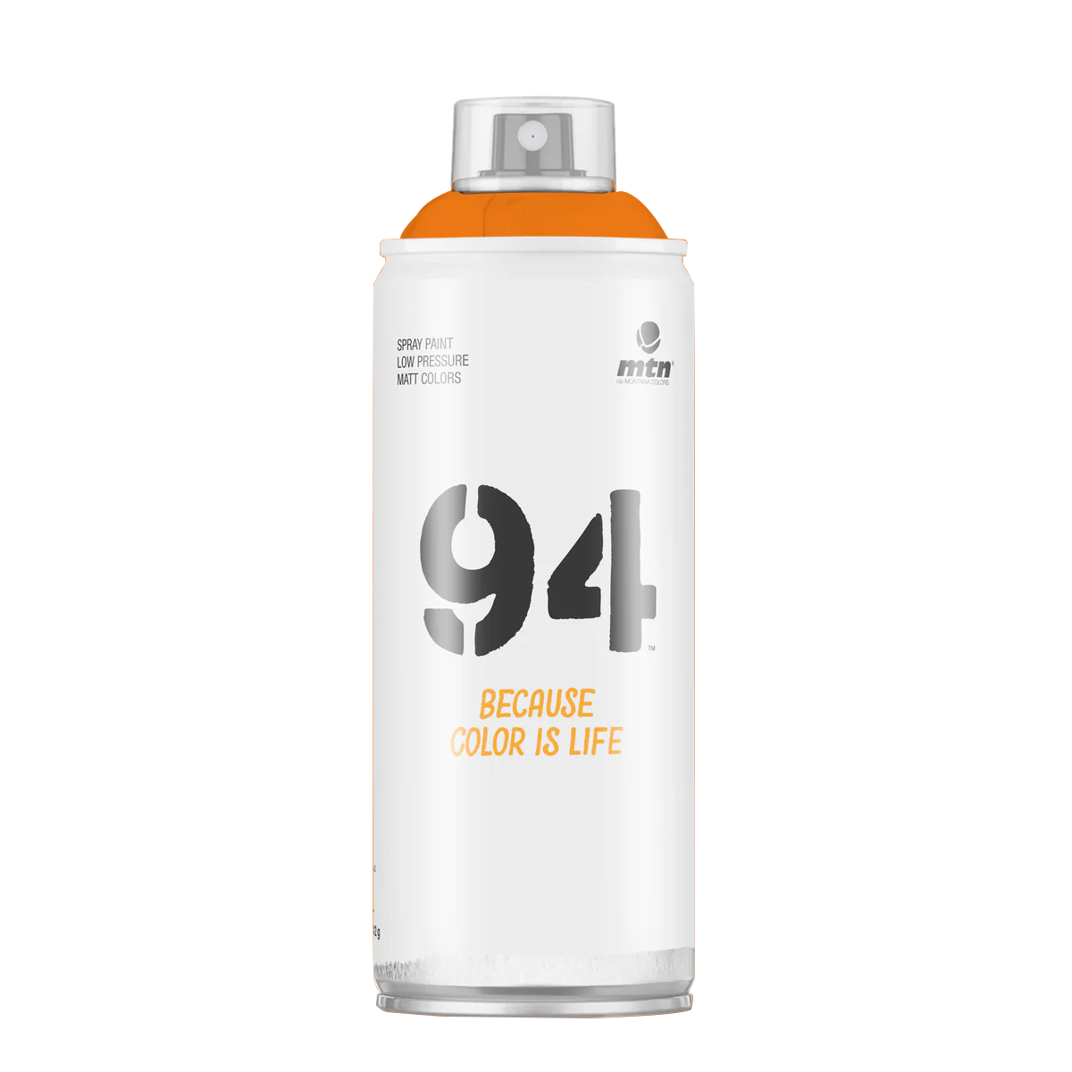 MTN 94 Low Pressure Spray Paints | DIY, Quick Drying, Matt finish, Porous, Non-porous, Metal, Wood, and Walls - 400ml - Mango Shade