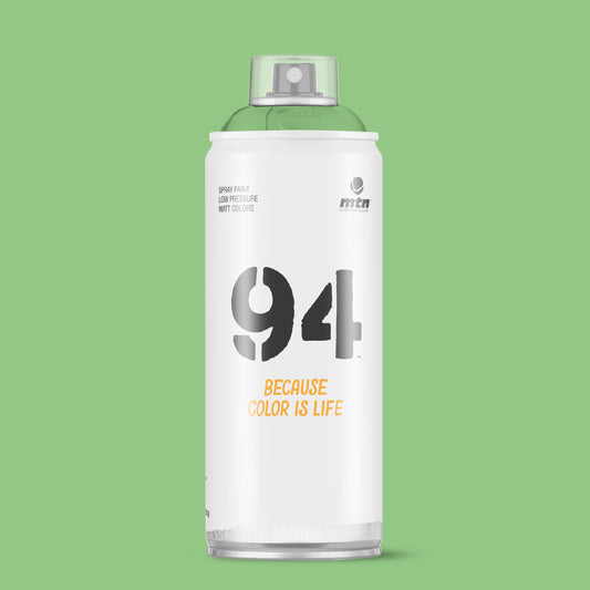 MTN 94 Low Pressure Spray Paints | DIY, Quick Drying, Matt finish, Porous, Non-porous, Metal, Wood, and Walls - 400ml - Mint Green Shade
