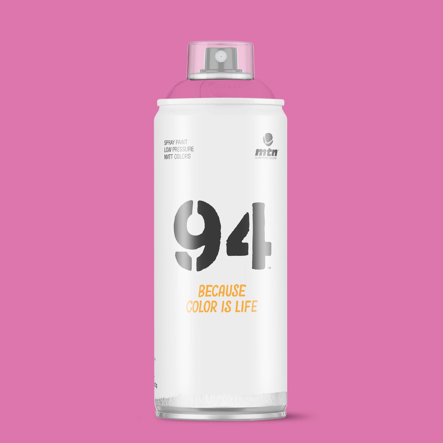 MTN 94 Low Pressure Spray Paints | DIY, Quick Drying, Matt finish, Porous, Non-porous, Metal, Wood, and Walls - 400ml - Joker Pink Shade