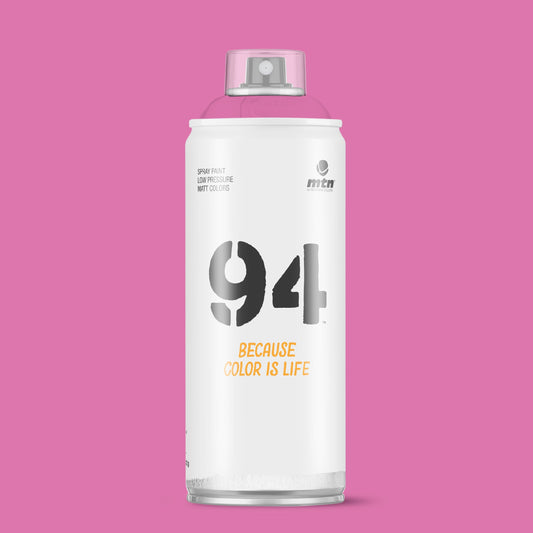 MTN 94 Low Pressure Spray Paints | DIY, Quick Drying, Matt finish, Porous, Non-porous, Metal, Wood, and Walls - 400ml - Joker Pink Shade