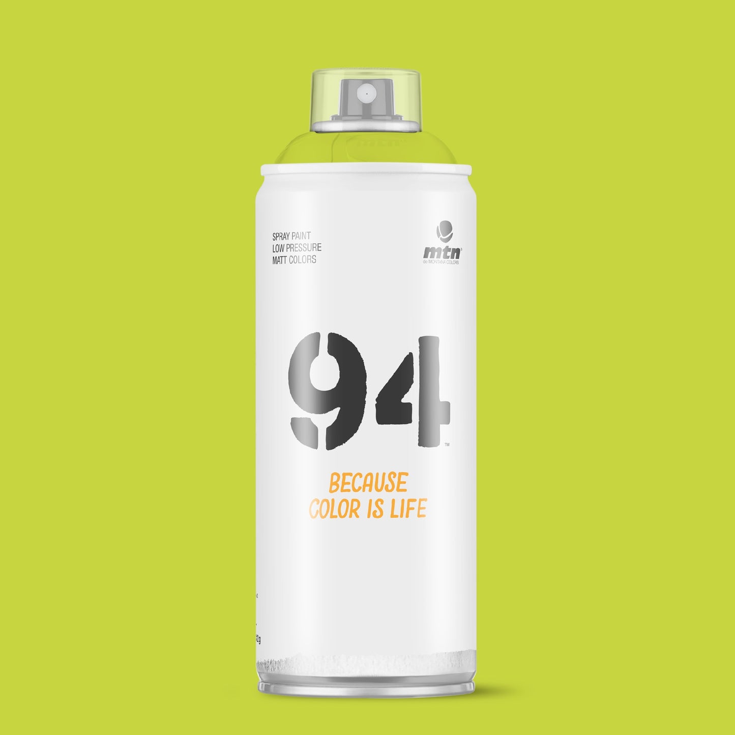 MTN 94 Low Pressure Spray Paints | DIY, Quick Drying, Matt finish, Porous, Non-porous, Metal, Wood, and Walls - 400ml - Laser Green Shade