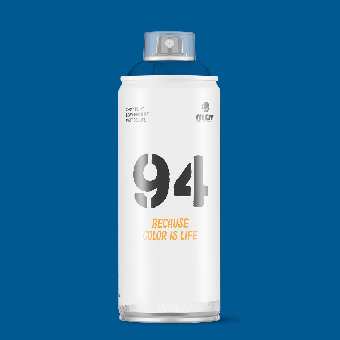 MTN 94 Low Pressure Spray Paints | DIY, Quick Drying, Matt finish, Porous, Non-porous, Metal, Wood, and Walls - 400ml - Electric Blue Shade