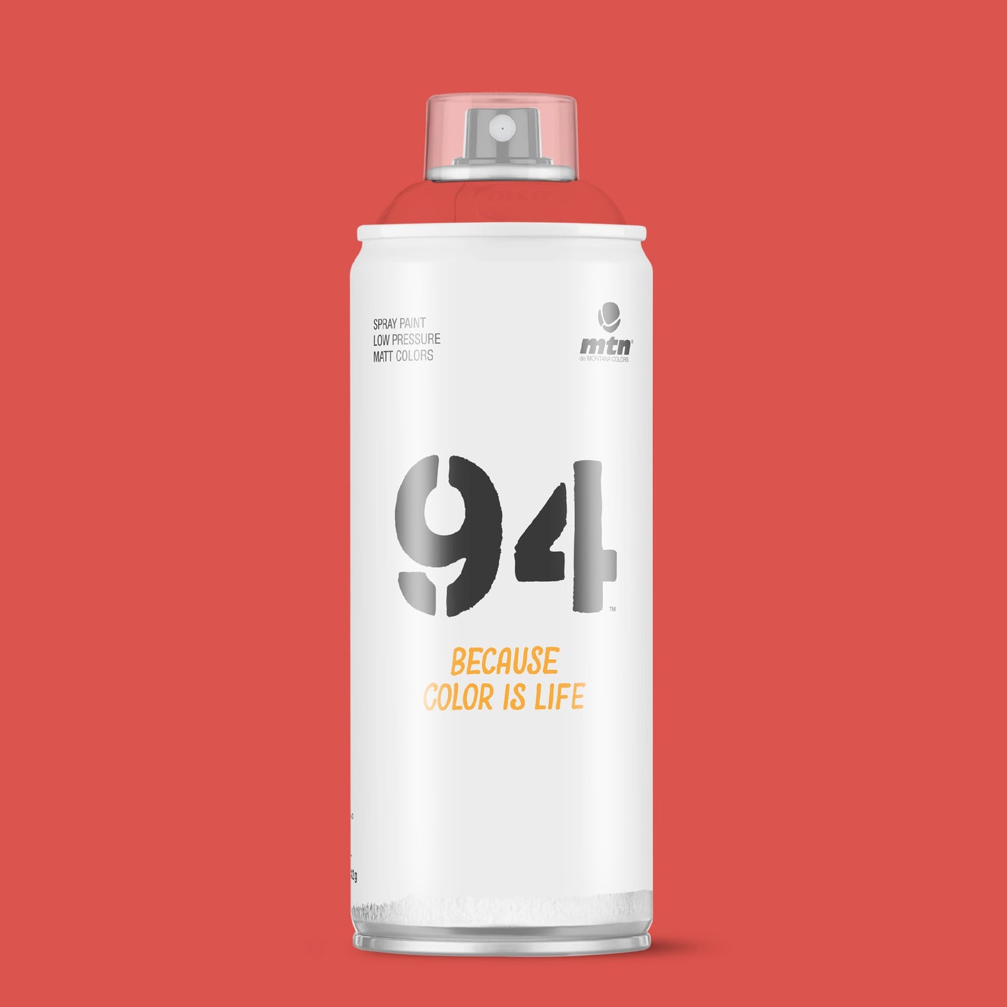 MTN 94 Low Pressure Spray Paints | DIY, Quick Drying, Matt finish, Porous, Non-porous, Metal, Wood, and Walls - 400ml - Fever Red Shade