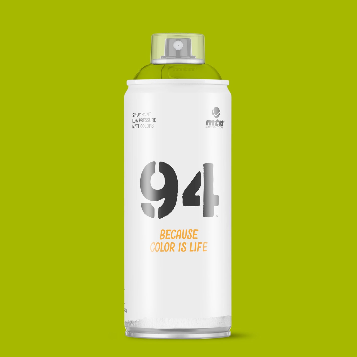 MTN 94 Low Pressure Spray Paints | DIY, Quick Drying, Matt finish, Porous, Non-porous, Metal, Wood, and Walls - 400ml - Guacamole Green Shade