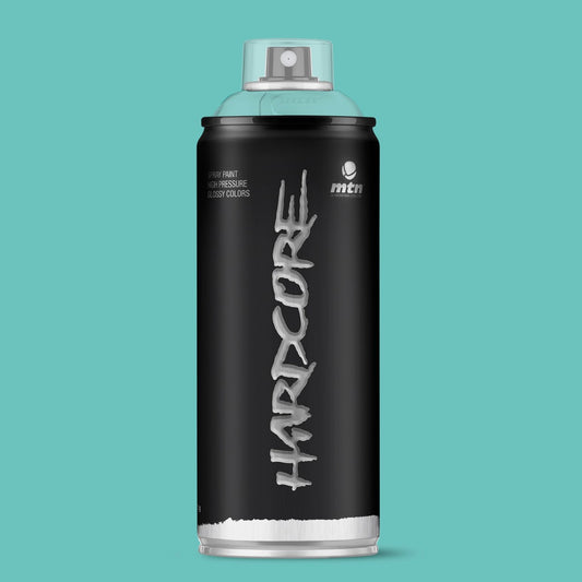MTN Hardcore High Pressure Spray Paints |DIY, Quick Drying with gloss finish for most surfaces like Porous, Non-porous, Metal, Wood, and Walls - 400ml Iceberg Blue