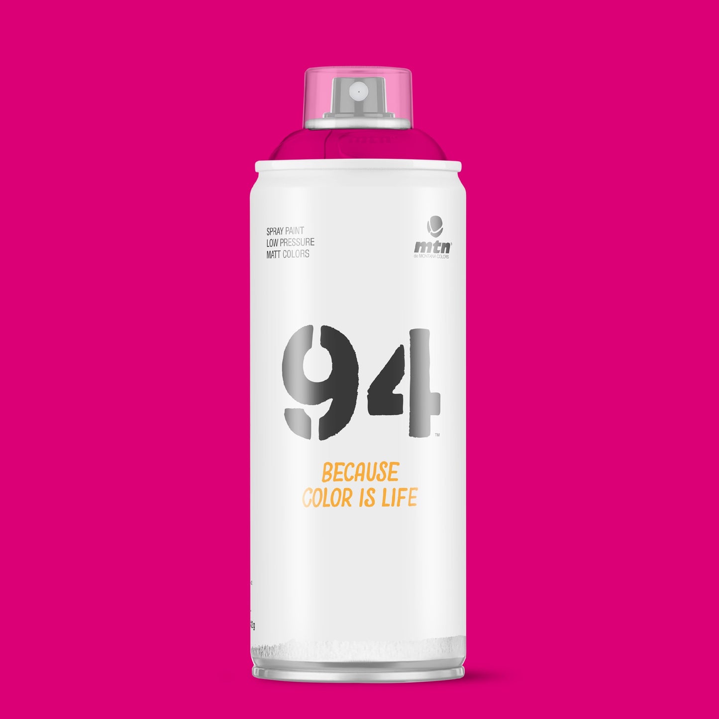 MTN 94 Low Pressure Spray Paints | DIY, Quick Drying, Matt finish, Porous, Non-porous, Metal, Wood, and Walls - 400ml - Magenta Shade