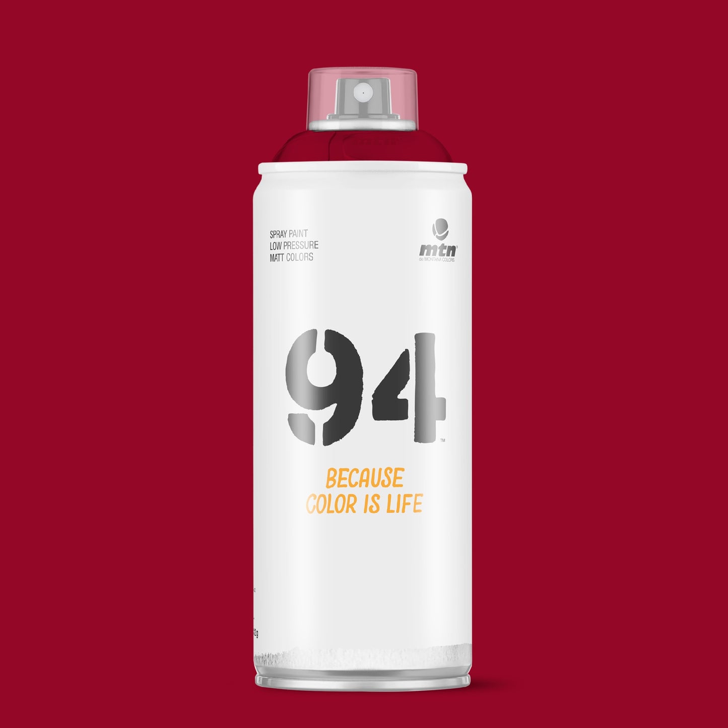 MTN 94 Low Pressure Spray Paints | DIY, Quick Drying, Matt finish, Porous, Non-porous, Metal, Wood, and Walls - 400ml - Clandestine Red Shade