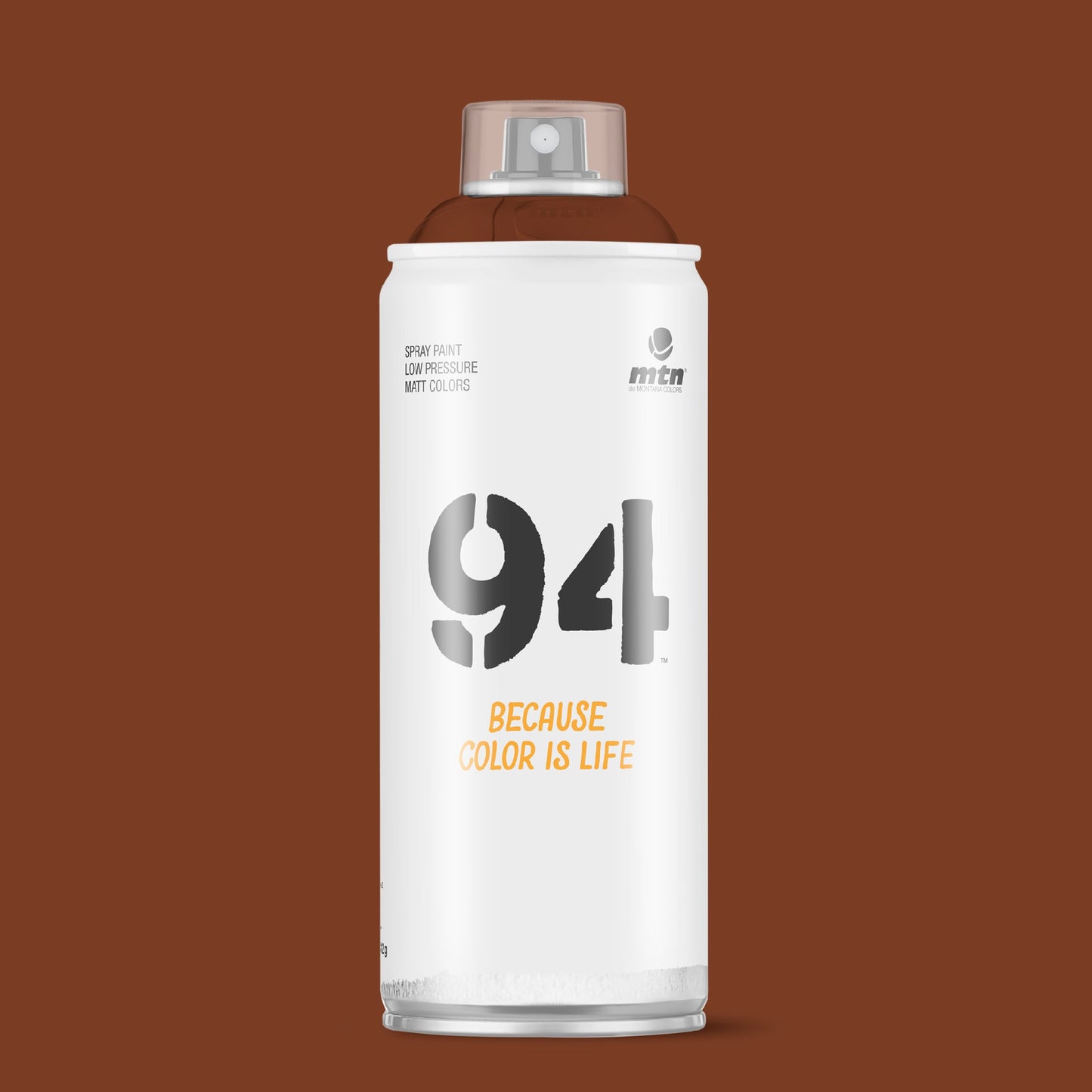 MTN 94 Low Pressure Spray Paints | DIY, Quick Drying, Matt finish, Porous, Non-porous, Metal, Wood, and Walls - 400ml - Glace Brown Shade