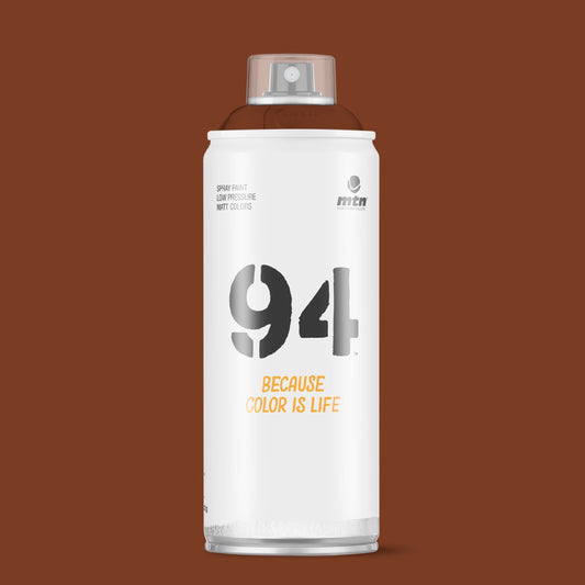 MTN 94 Low Pressure Spray Paints | DIY, Quick Drying, Matt finish, Porous, Non-porous, Metal, Wood, and Walls - 400ml - Glace Brown Shade