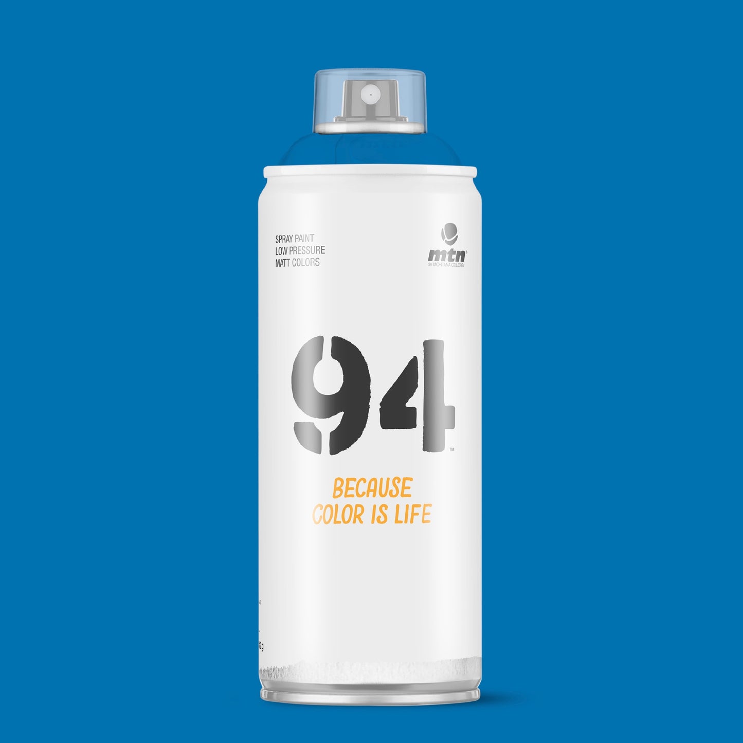MTN 94 Low Pressure Spray Paints | DIY, Quick Drying, Matt finish, Porous, Non-porous, Metal, Wood, and Walls - 400ml - Europe Blue Shade