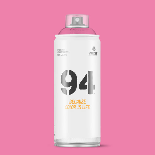 MTN 94 Low Pressure Spray Paints | DIY, Quick Drying, Matt finish, Porous, Non-porous, Metal, Wood, and Walls - 400ml - Orchid Pink Shade