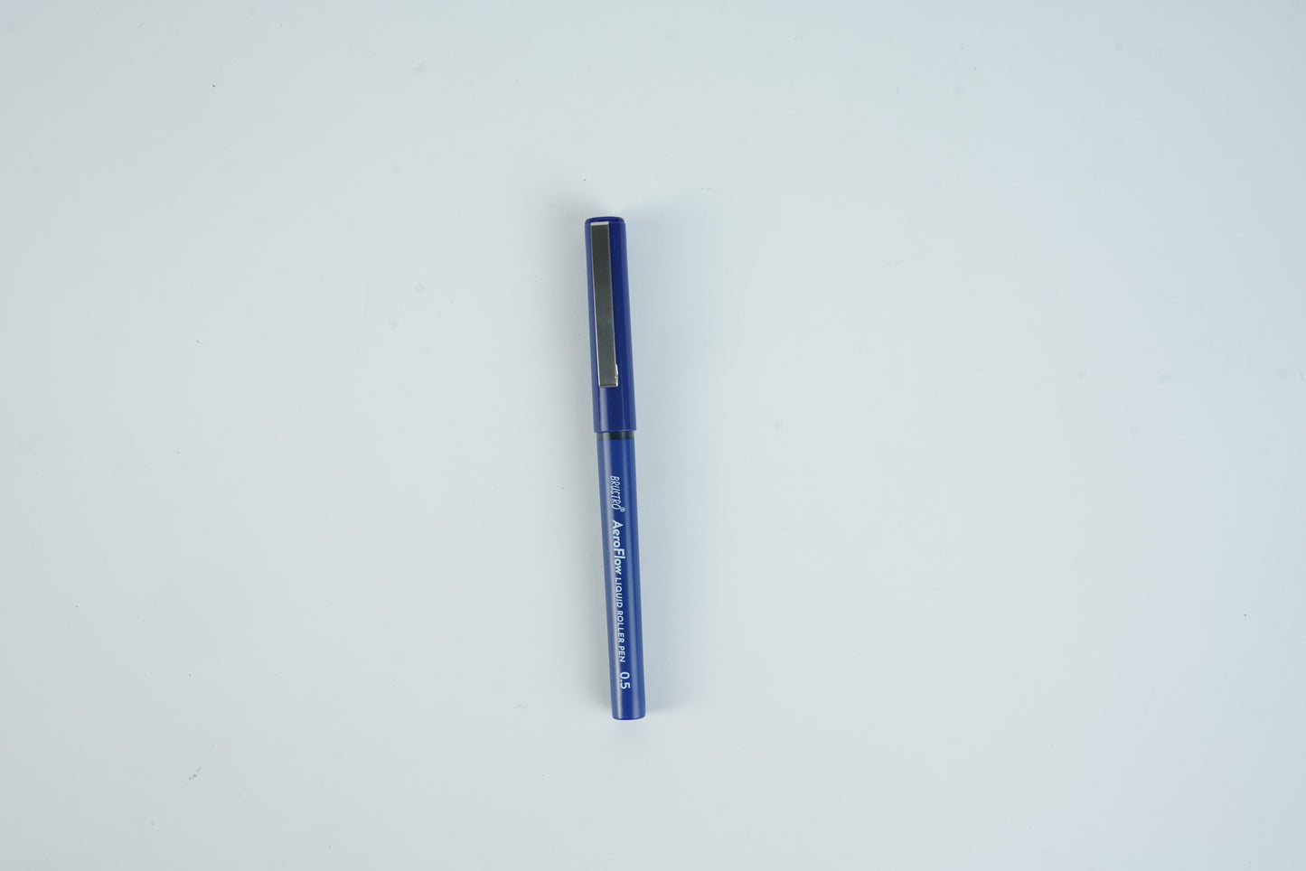 BRUSTRO AeroFlow Liquid Ink Rollerball Pens 0.5 Micro Tip Pack of 3 (Blue ink)