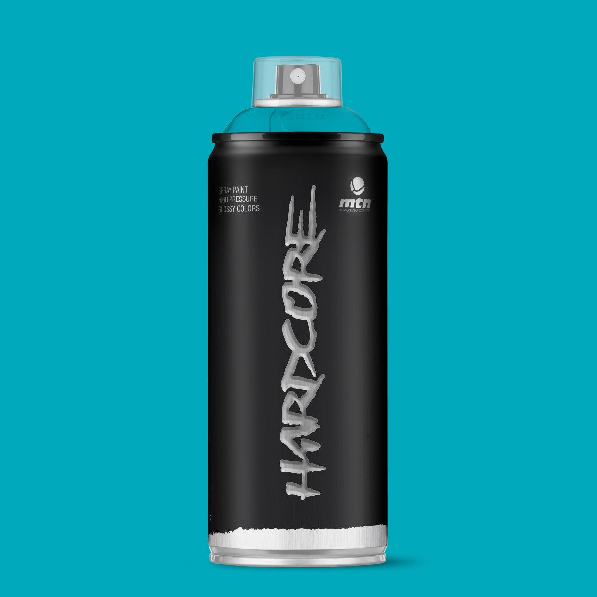 MTN Hardcore High Pressure Spray Paints |DIY, Quick Drying with gloss finish for most surfaces like Porous, Non-porous, Metal, Wood, and Walls - 400ml Cousteau Blue