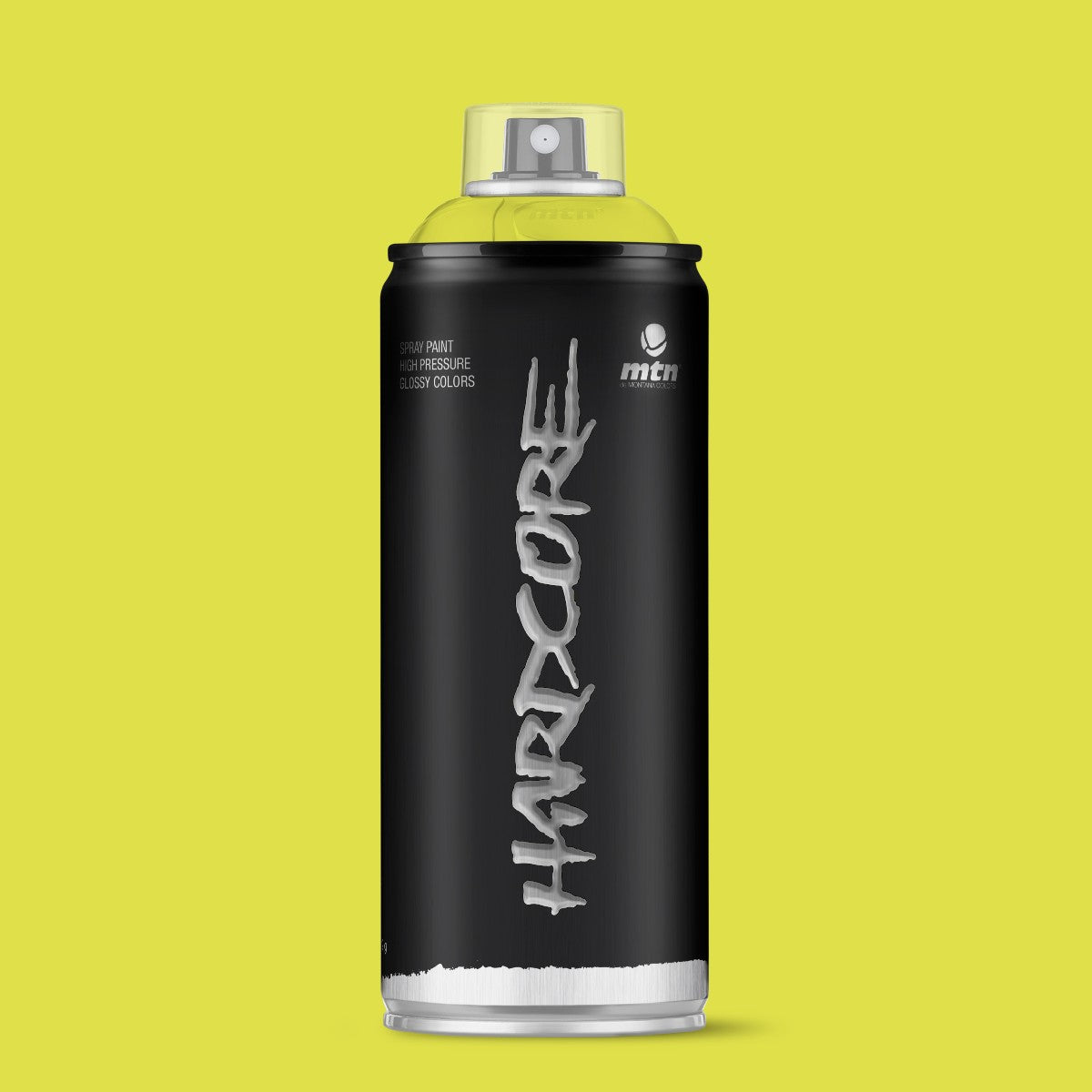 MTN Hardcore High Pressure Spray Paints |DIY, Quick Drying with gloss finish for most surfaces like Porous, Non-porous, Metal, Wood, and Walls - 400ml Poison Green