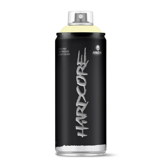 MTN Hardcore High Pressure Spray Paints |DIY, Quick Drying with gloss finish for most surfaces like Porous, Non-porous, Metal, Wood, and Walls - 400ml Unicorn Yellow