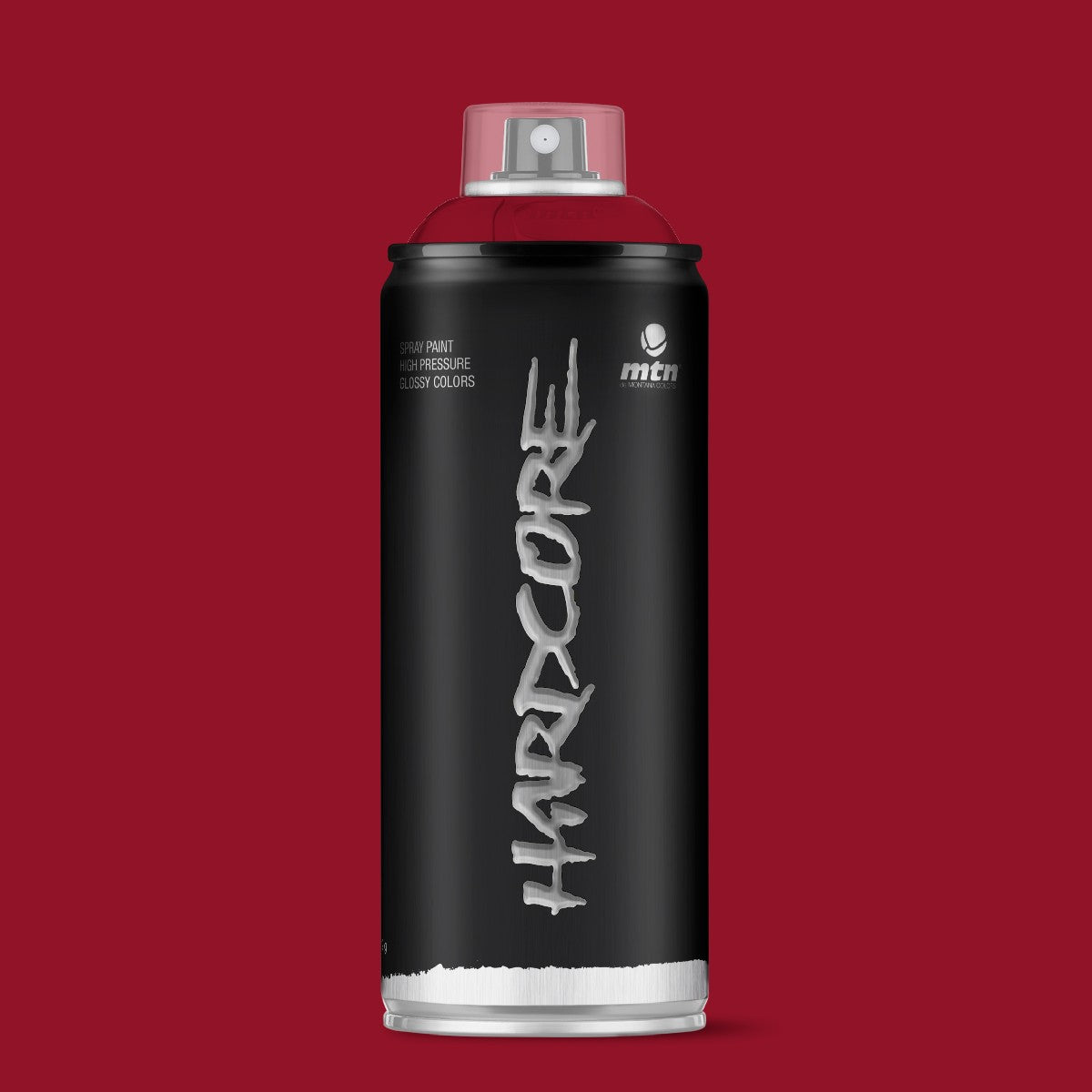 MTN Hardcore High Pressure Spray Paints |DIY, Quick Drying with gloss finish for most surfaces like Porous, Non-porous, Metal, Wood, and Walls - 400ml Bordeaux Red