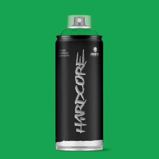 MTN Hardcore High Pressure Spray Paints |DIY, Quick Drying with gloss finish for most surfaces like Porous, Non-porous, Metal, Wood, and Walls - 400ml Valley Green