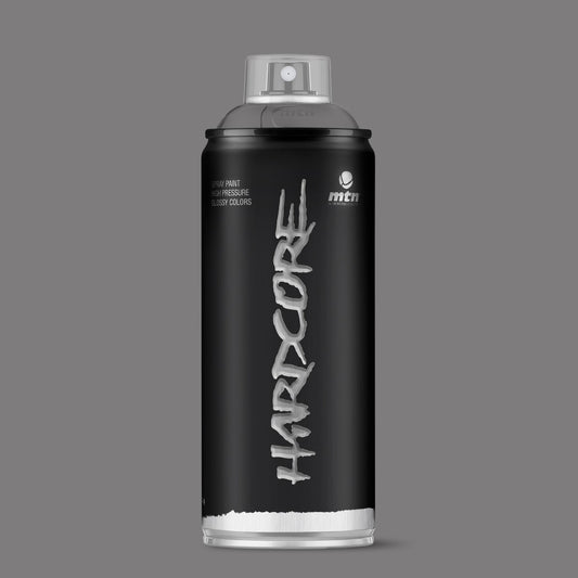 MTN Hardcore High Pressure Spray Paints |DIY, Quick Drying with gloss finish for most surfaces like Porous, Non-porous, Metal, Wood, and Walls - 400ml Dark Grey