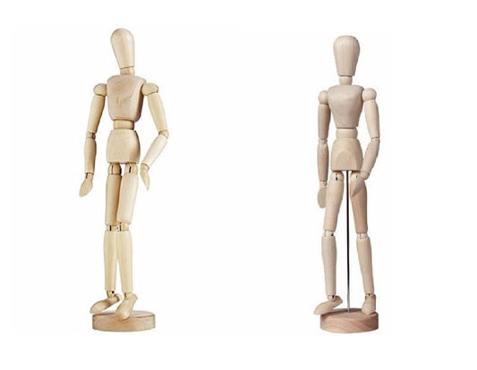 BRUSTRO Manikins (12 Inch Male & Female)