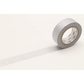 mt Washi Japanese Masking Tape Stripe , 15 mm x 10 mtrs Shade - Silver, ( Pack Of 1 )