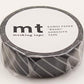 mt Washi Japanese Masking Tape Stripe, 15 mm x 10 mtrs Shade - Black, (Pack of 1)