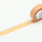 mt Washi Japanese Masking Tape Polka Dots , 15 mm x 10 mtrs Shade - Mandarin, ( Pack Of 1 )