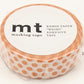 mt Washi Japanese Masking Tape Polka Dots , 15 mm x 10 mtrs Shade - Mandarin, ( Pack Of 1 )